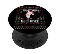 Pull de Noël « All I Want for Christmas is My New Knee Surgery » PopSockets PopGrip Adhésif