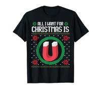 Pull de Noël Amusant avec Inscription « All I Want for Christmas is U » T-Shirt