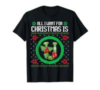Pull de Noël Amusant avec Inscription « All I Want for Christmas is U » T-Shirt