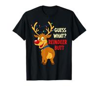 Pull de Noël Amusant avec Inscription « Guess What? » T-Shirt