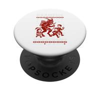 Pull de Noël Amusant Krampus is Coming to Town Ugly Christmas PopSockets PopGrip Adhésif