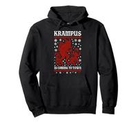 Pull de Noël Amusant Krampus is Coming to Town Ugly Christmas Sweat à Capuche