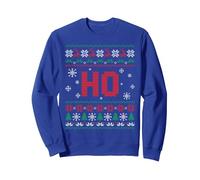 Pull de Noël Amusant pour Couple avec Inscription « Where's My Ho at » Sweatshirt, Unisexe pour Adultes, Bleu Royal, XXL