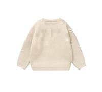 Pull de Noël amusant pour enfants - Pull de Noël en tricot - Motif renne - Noël - Automne - Hiver - Chaud - Hauts de Noël - Pull en tricot - Pull de Noël