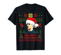 Pull de Noël Amusant Woodrow président Wilson Moche Hiver T-Shirt
