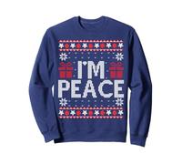 Pull de Noël assorti avec inscription « I Come In Peace I'm Peace » Sweatshirt