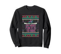Pull de Noël avec Inscription « Oh What Fun It is to Ride Horse Ugly Horse » Sweatshirt