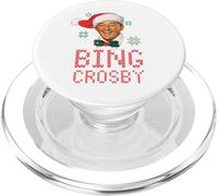 Pull de Noël Blanc Bing Crosby PopSockets PopGrip pour MagSafe