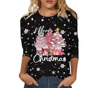 Pull de Noël chaud à fermeture éclair pour femme - Chapeau de Noël - Verre à vin - Arbre de Noël - Imprimé flocon de neige - Pull décontracté - Costume de fête pour intérieur et extérieur - Cadeaux de