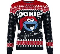 Pull de Noël de Sesame Street - Krümelmonster - Cookies - S à XXL - pour Femme - multicolore XL
