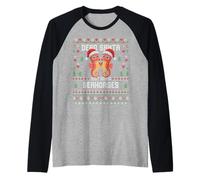 Pull de Noël « Dear Santa Just Bring Seahorses Christmas Ugly » Manche Raglan