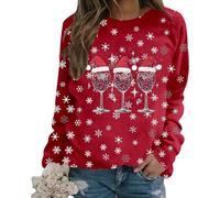 Pull De Noel Drole Sweat Femme Père Noël Sweatshirts Rigolo Hiver Hoodie Manteau Christmas Sweater