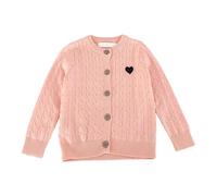 Pull de Noël en tricot Aran pour enfants, veste décontractée douce et confortable, pull pour enfants, style occidental, confortable pour l'hiver, pull pour enfants de 1 à 9 ans, 03#_rose, 3-4 ans