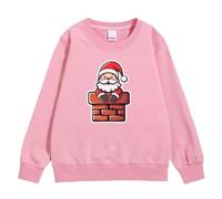 Pull De Noël Enfant, Children's Autumn and Winter Christmas Printed Pullover Hoodiefree (9-10 Years)