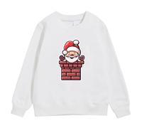 Pull De Noël Enfant Fille, Noel Homme Blouses Pullover Automne Hiver Top pour Adolescentes Et Filles sans Chapeau Sweatshirt Chaud Longue Manches Tops Christmas Jumpers À Longues Funny Imprimé