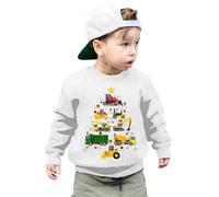 Pull De Noël Enfant Fille, Sweat Noel Famille Sweatshirt Hiver Chaud Longue Manches Tops Christmas Sans Chapeau Jumpers À Longues Funny Imprimé Blouses Pullover Automne Top Pour Adolescentes Et Filles