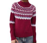 Pull De Noël Femme Classe Plaid Hiver Torsadé Chaussette Merinos Imprimé Gaze Assorti Ajourée Vetement Doublé Peluche Colorée Running 100 Couverture Photographe Blancs Vierge