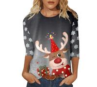 Pull De Noel Femme Col V T-Shirts Polaire T Shirt Vetement Tee Sweat-Shirt Noël pour Grande Taille Haut À Manches Longues Manche Capuche T-Shirt Femme, Tricoté Top Blanc Moche Famille