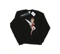 Pull de Noël Femme/Dame Tinker Bell (Noir) Matière : 50 % coton, 50 % polyester. Tissu : jersey simple. Motif : imprimé. 153 g/m². Technologie : épais. Ourlet : côtelé. Bande de propreté au dos. Encol