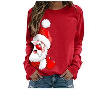 Pull De Noël Femme Grande Taille Blanc Et Rouge - Sweat Moche Plaid Avant Noël - Costume Famille - Pull Chaud Hiver