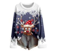 Pull De Noel Femme Grande Taille - Pull Fair Isle en Tricot Doux col roulé Manches Longues vêtement Hiver Chaud Motifs festifs Confortable Parfait Vacances et Sorties Quotidiennes