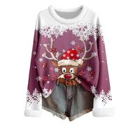 Pull De Noel Femme Grande Taille - Pull Fair Isle en Tricot Doux col roulé Manches Longues vêtement Hiver Chaud Motifs festifs Confortable Parfait Vacances et Sorties Quotidiennes