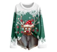 Pull De Noel Femme Grande Taille - Pull Fair Isle en Tricot Doux col roulé Manches Longues vêtement Hiver Chaud Motifs festifs Confortable Parfait Vacances et Sorties Quotidiennes