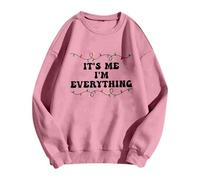 Pull De Noel Femme Grande Taille,Sweat-Shirt féminin sans Capuche avec imprimé élégant et col du Cou Parfait pour journée et Moments de détente (S)