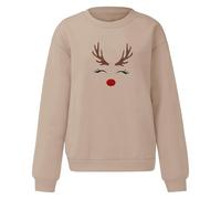 Pull De Noel Femme Moche Beau Très Noël Rigolo Sweat Col Rond Christmas Sweater Ugly Laine Le Plus Coton Sweatshirts Pulls Jumper Chic Women Pul Tres Pull'de Grande Taille Sweet sans Capuche