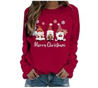 Pull De Noel Femme,Polaire,Sweat De Noel Femme,Oversize,Grande Taille,Automne 2025,Vert,Coton,Chic,Hiver,Stitch,Automne Coton,Sexy,Hiver Chaud,Pull Sapin,Chic Et Elegant,Col Rond,Chaud,Rouge,M