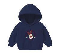 Pull De Noel Garçon, Noël Femme Manches Longues Pull-Over Sweater Tricot Garçons Fille Enfant Col Rond sans Chapeau Sweat Imprimé Kawaii Sweatshirt Ado Sweat-Shirt Pulls Familles Christmas