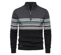 Pull De Noël Grande Taille Homme Camionneur Noir Violet 4 Gamme Courte Pure Classique Moderne Raye Plastron Officier Poche 90s Y2k Bateau Collant Homard Monkey