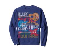 Pull de Noël Heavy Metal X-Mas Rock guitariste Ugly Christmas Sweatshirt