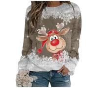 Pull De Noel Hiver Drole Hoodie Sweat a Capuche Femme Père Noël Verres À Vin Christmas Sweater Oversize