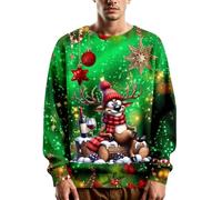 Pull De Noel Homme Grande Taille 4XL Marin Veste Boxer Garcon Mérinos Responsable Cou Brodé Valentin Française Plastron Derrière Bretons Polar Ample Ancré Ou Bonne Monkey