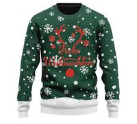 Pull De Noel Homme Grande Taille- Pull Hiver Manches Longues Col Rond Tricot Pullover Chic Et Élégants Décontracté Noël Chaud Sweater Classiques Coupe Ample Doux Fête Tempérament Chandail