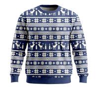 Pull De Noel Homme Moche Sweat Ugly Sweater Christmas Garcon Noël Sweatshirt Humour Adulte Chic Pull'de Grande Taille Laine Très Drole Shirt Coton Hiver Sweat-Shirt Pulls Gilet Ado Pere Ridicule