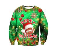 Pull De Noel Homme Noël Boxer En Bambou Ugly Sweater Christmas the Moche Boxr Humour Vêtements Sous-Vêtements Chic Père Calecon Parachute Sweat Funny Slip Grande Taille Shirt Vert Caleçon Coton Drole