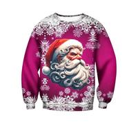 Pull De Noel Homme Pull Chaud En Tricot Pour NoëL Cadeau NoëL Pulls Homme Sweater Moche NoëL DéContracté Pulls Pour NoëL Doux Sweater Col Rond Sweats Manches Longues Pullover Mode Casual T-Shirt