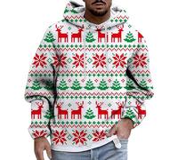 Pull De Noel Homme Pull Couple Sweat Hiver Chaud, Hoodie Motif De Drôle Rigolo À Manches Longues Pulls À Capuche Homme Sweats Léger Et Décontracté Automne Et Hiver Nouveau