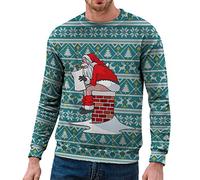 pull de noel homme pull noel moche drole noël famille sweat ugly christmas sweater musical lumineux jumper ado garcon sweatshirts rigolo humoristique humour sapin renne Père Noël unisexe couple funny