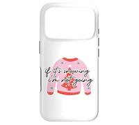 Pull de Noël « If It's Snowing, I'm Not Going. Pink Ugly Christmas Sweater » Coque pour iPhone 17 Pro