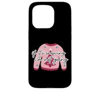 Pull de Noël « If It's Snowing I'm Not Going Pinkmas Ugly Christmas » Coque pour iPhone 15 Pro