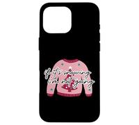 Pull de Noël « If It's Snowing I'm Not Going Pinkmas Ugly Christmas » Coque pour iPhone 16 Pro Max