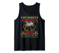 Pull de Noël « It's The Most Wonderful Time for A Beer Ugly » Débardeur