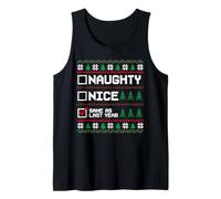 Pull de Noël Laid Naughty Nice, identique à celui de l'année dernière Pixel Débardeur