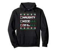 Pull de Noël Laid Naughty Nice, identique à celui de l'année dernière Pixel Sweat à Capuche