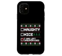 Pull de Noël Laid Naughty Nice J'Ai été laissé sans Surveillance Coque pour iPhone 11