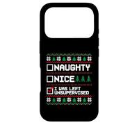 Pull de Noël Laid Naughty Nice J'Ai été laissé sans Surveillance Coque pour iPhone 17 Pro