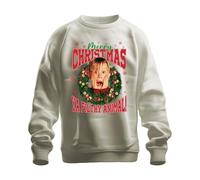 Pull de Noël « Merry Christmas Ya Filthy Animal » Kevin McCallister - Seul chez moi pour Noël et Noël Unisexe Pull de fêtes, naturel, S